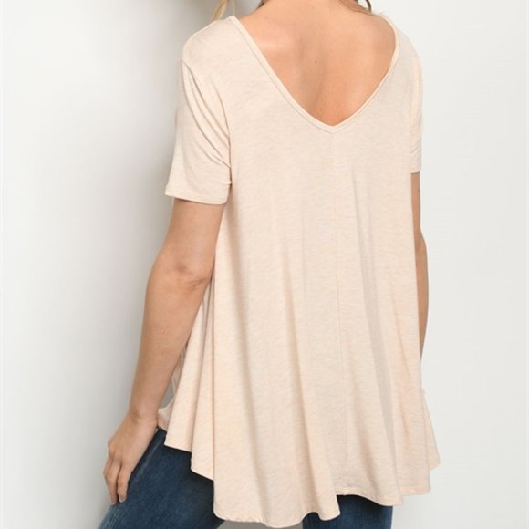 CREAMY PEACH SWING FLOW TOP! - Picture 3 of 9